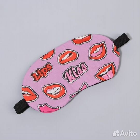 Маска для сна «губки», 19 9,5 см, резинка одинарна