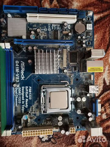 Asrock g41m vs3 материнская плата с процессором купить в Саратове ...