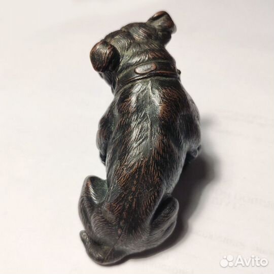 Бронзовая статуэтка английского бульдога