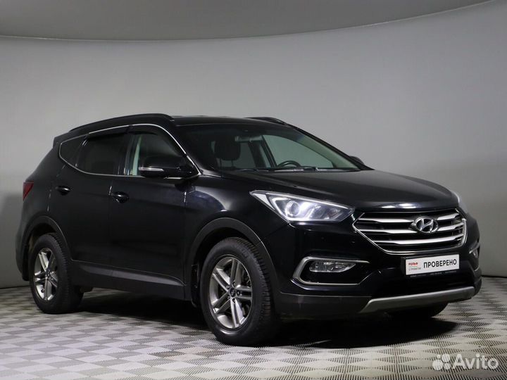 Hyundai Santa Fe 2.2 AT, 2017, 106 202 км