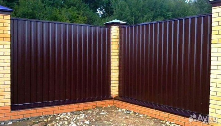 Забор из профнастила