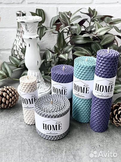 Подарочный набор интерьерных свечей