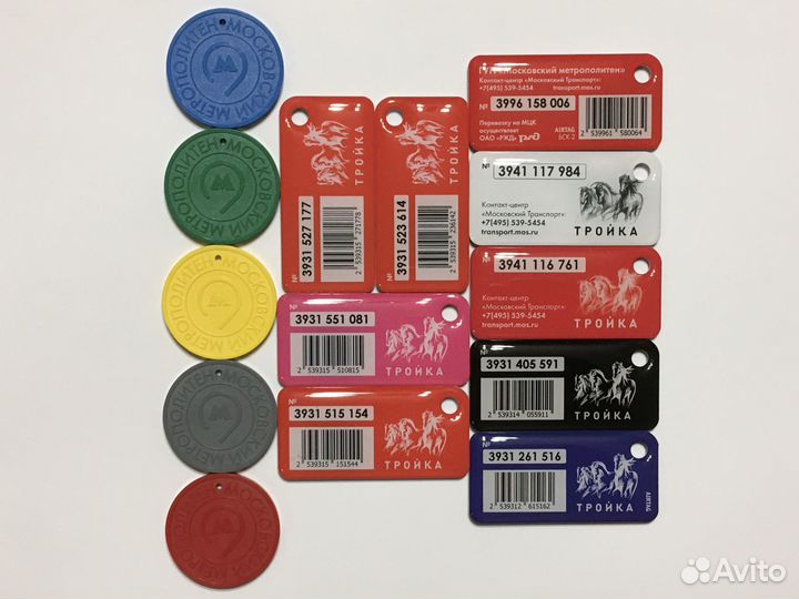 Брелок жетон как карта Тройка мцд, Футбол, Спартак