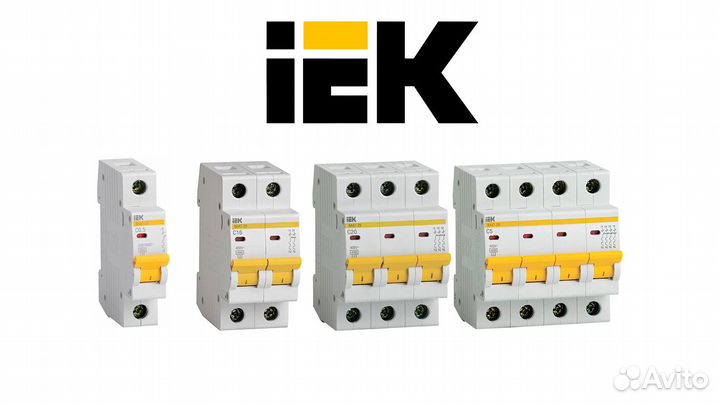 Автоматические выключатели в ассортименте