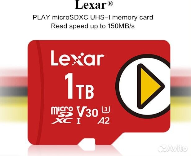 Карта памяти MicroSD Lexar Play 1 TB