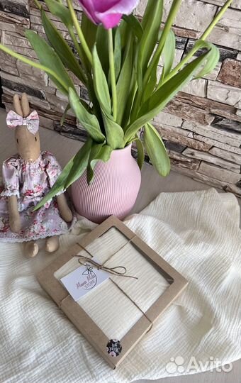 Муслиновые пеленки новые