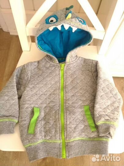 Толстовка дракончик утеплённая кофта комбинезон