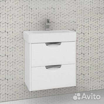 Тумба с раковиной aquaton Сильва 60 дуб полярный