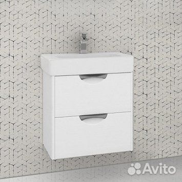 Тумба с раковиной aquaton Сильва 60 дуб полярный