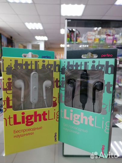 Наушники беспроводные Bluetooth Perfeo light, с ми