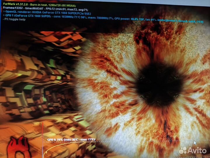 Видеокарта Palit GTX 1660 super StormX 6 gb