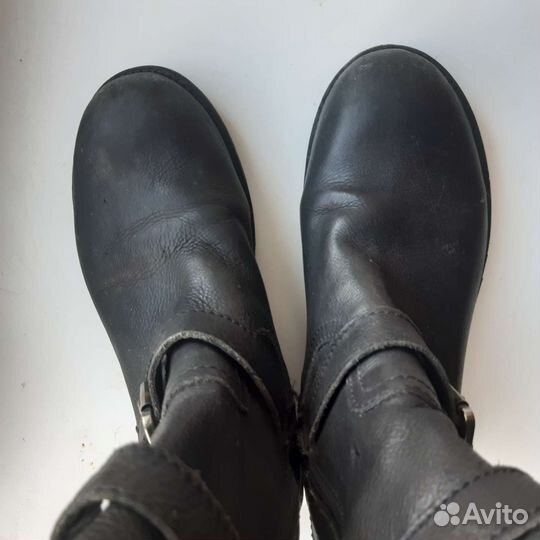 Байкерские ботинки 37 кожа