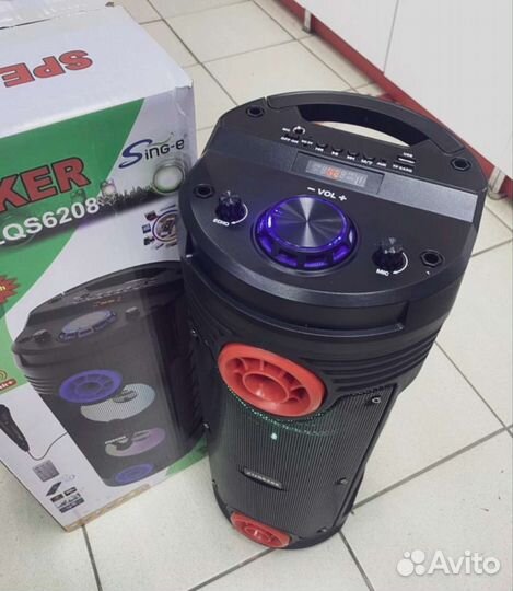 Новая мощная Bluetooth колонка Zqs 58см караоке