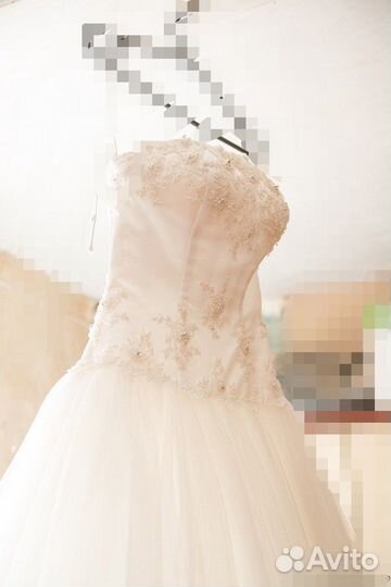 Свадебное платье+подъюбник-кольца