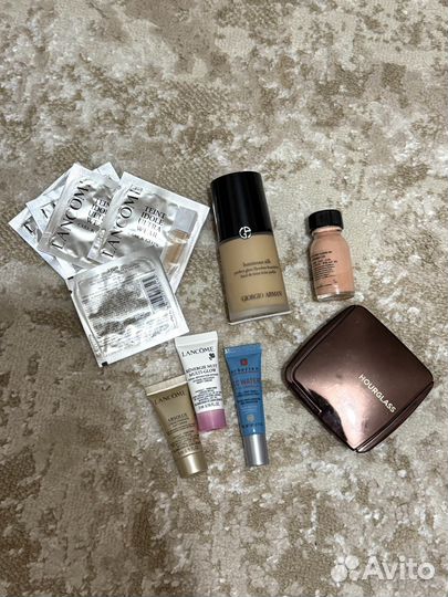 Armani luminous silk, lancome, maqpro