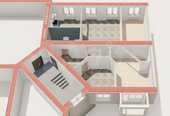 Доля в 4-к. квартире, 99,7 м², 3/5 эт.