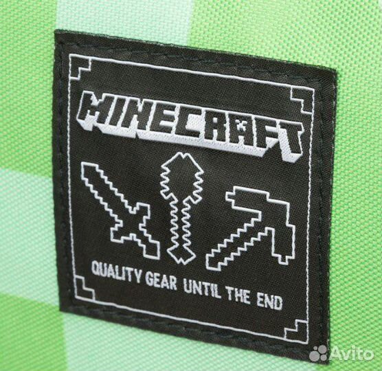 Школьный рюкзак Майкрафт Кирка зеленый