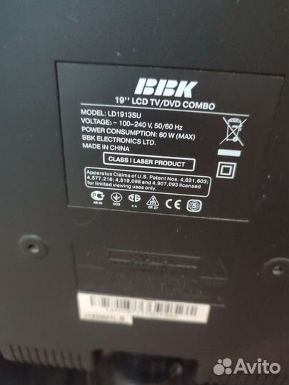 Телевизор 19 дюймов BBK