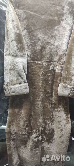 Шуба мутоновая с норкой