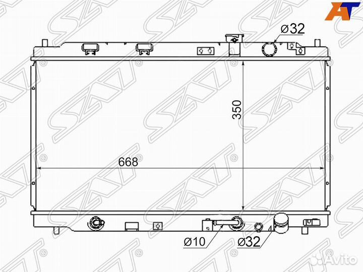 Радиатор honda/acura integra DB/DC1/2 93-00