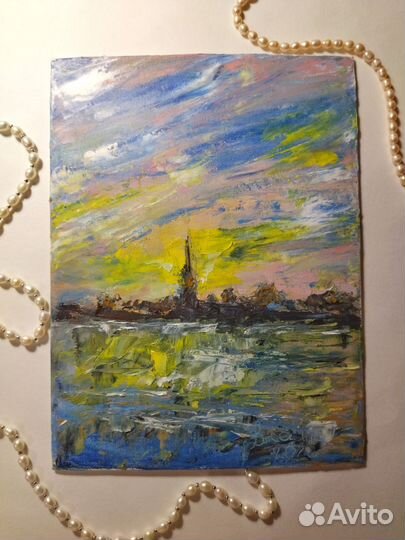 Картина маслом виды санкт-петербург