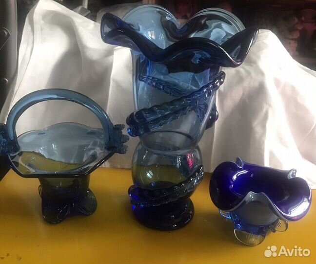 Изделия из цветного стекла производства Красный Ма