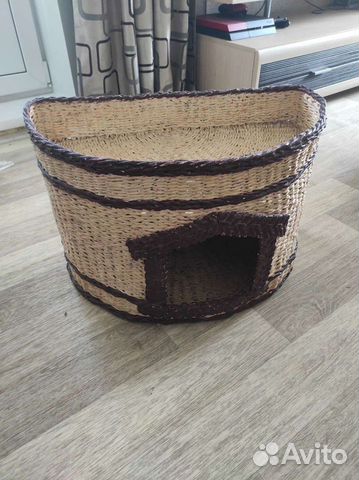 Домик для кота плетеный