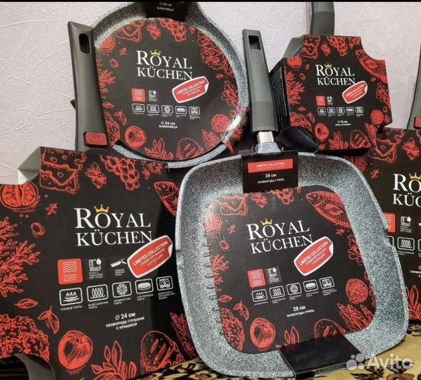 Royal Kuchen сковорода блинная,гриль, камень