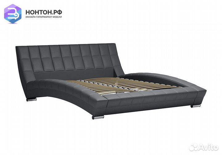 Кровать Оливия серая