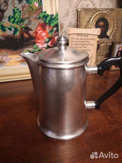 Кофейник СССР мельхиор
