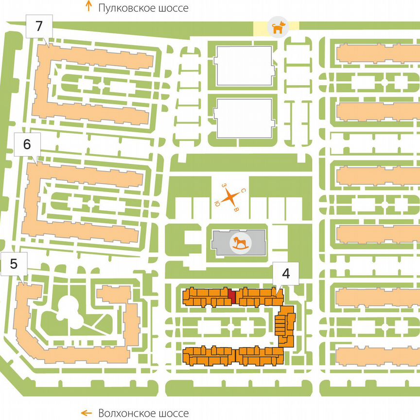 2-к. квартира, 53,7 м², 3/5 эт.