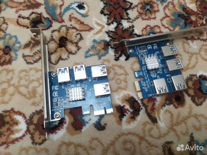 Разветвитель сплиттер PCI Express 1x на 4x PCI-E