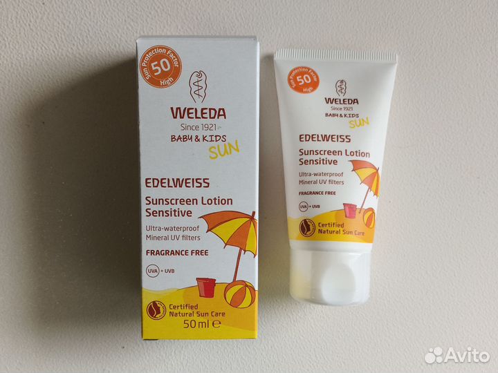 Солнцезащитный крем weleda spf 50 детский