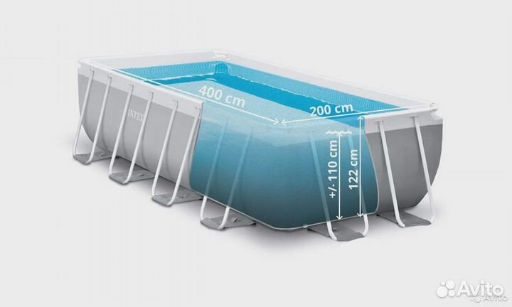 Каркасный бассейн intex 26790 400х200х122 см