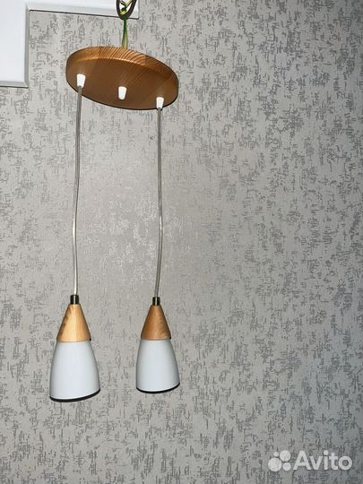 Светильник потолочный подвесной дерево