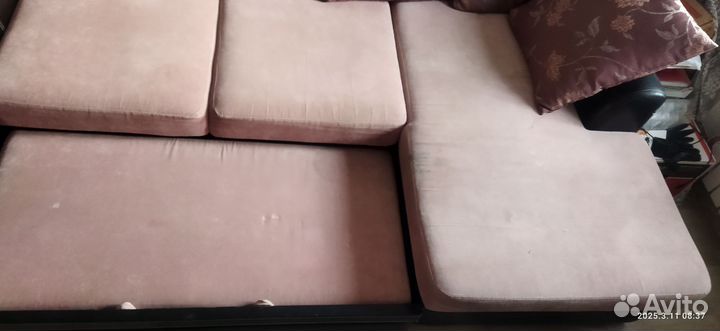 Большой угловой диван раскладной бу
