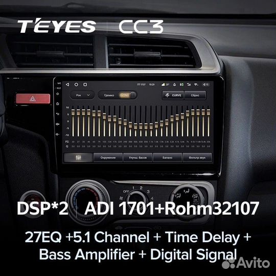 Штатная магнитола Teyes CC3 6/128 Honda Jazz 3 (20