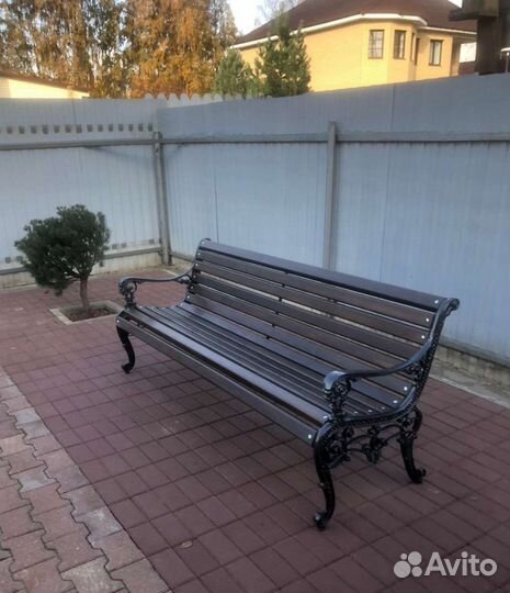 Скамейка на дачу (чугунная)