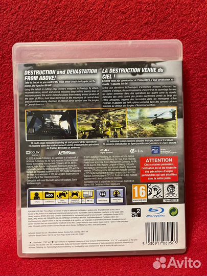 Игра на PS3 Apache: Air Assault