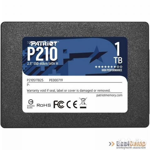 Диск SSD 2.5” 1024Gb (1Tb) patriot P210 series P21