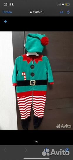 Новогоднйи костюм Mothercare 74