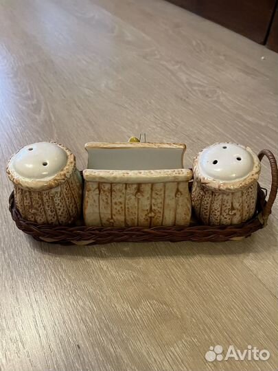 Набор для специй, салфетница