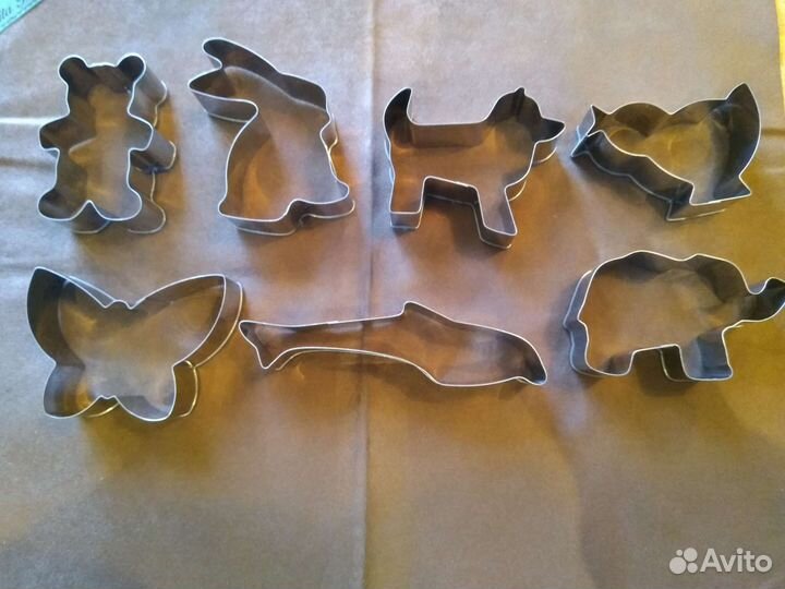 Формы для вырезки теста 7 шт.набор фигурок зверей