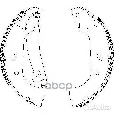 4417.01 колодки барабанные Peugeot 806, Fiat