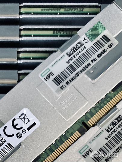 Серверная HPE Samsung Micron 8gb/16gb/32gb/64gb