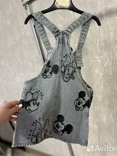 Джинсовый сарафан для девочки с Minnie Mays