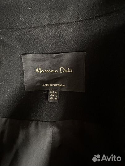 Шерстяное Пальто massimo dutti на S