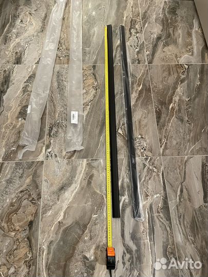 Мебельные ручки черные скоба 1200 мм