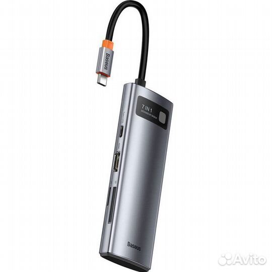 Хаб type-c baseus 7 в 1 (новый)