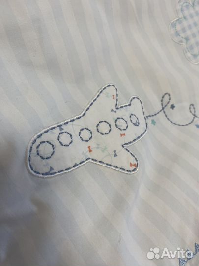 Бортики в кроватку mothercare + простыни